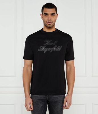 Karl Lagerfeld - T-shirt męski w stylu młodzieżowym ze sklepu: Gomez Fashion Store w kategorii: T-shirty męskie - zdjęcie 874714-BD9-10338_KL252M000076990