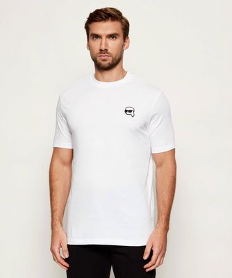 T-shirt męski casual Karl Lagerfeld ze sklepu: Gomez Fashion Store w kategorii: T-shirty męskie - zdjęcie 874714-BD9-10338_KL252M000080007