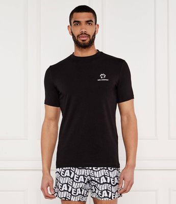 T-shirt męski casual Karl Lagerfeld ze sklepu: Gomez Fashion Store w kategorii: T-shirty męskie - zdjęcie 874714-BD9-10338_KL252M000133990