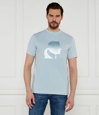 T-shirt męski w stylu młodzieżowym Karl Lagerfeld ze sklepu: Gomez Fashion Store w kategorii: T-shirty męskie - zdjęcie 874714-BD9-10338_KL252M000067600
