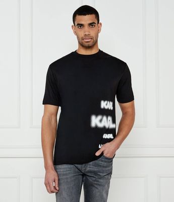 Karl Lagerfeld - T-shirt męski w stylu młodzieżowym ze sklepu: Gomez Fashion Store w kategorii: T-shirty męskie - zdjęcie 874714-BD9-10338_KL252M000137990