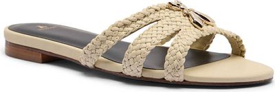 Klapki damskie na lato Patrizia Pepe ze sklepu: Gomez Fashion Store w kategorii: Klapki damskie - zdjęcie 874714-BD9-10338_PK252W000003273