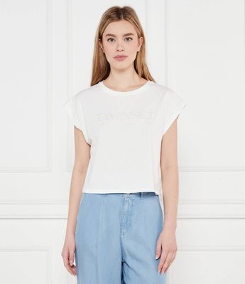 Bluzka damska Twinset U&B ze sklepu: Gomez Fashion Store w kategorii: Bluzki damskie - zdjęcie 874714-BD9-10338_TB252W000007055