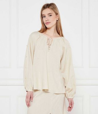 Bluzka damska casual na wiosnę Twinset U&B ze sklepu: Gomez Fashion Store w kategorii: Bluzki damskie - zdjęcie 874714-BD9-10338_TB252W000008A31