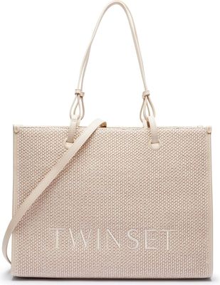 Shopper bag elegancka Twinset ze sklepu: Gomez Fashion Store w kategorii: Torby Shopper bag - zdjęcie 874714-BD9-10338_TS252W000014383