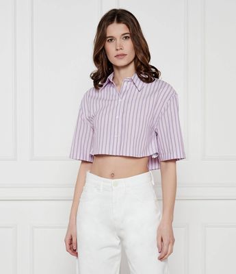 Koszula damska casual Patrizia Pepe ze sklepu: Gomez Fashion Store w kategorii: Koszule damskie - zdjęcie 874714-BD9-10338_PK252W000031574