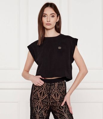 Bluzka damska casualowa Twinset ze sklepu: Gomez Fashion Store w kategorii: Bluzki damskie - zdjęcie 874714-BD9-10338_TS252W000051842