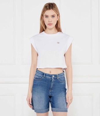 Bluzka damska na wiosnę Twinset ze sklepu: Gomez Fashion Store w kategorii: Bluzki damskie - zdjęcie 874714-BD9-10338_TS252W000051858