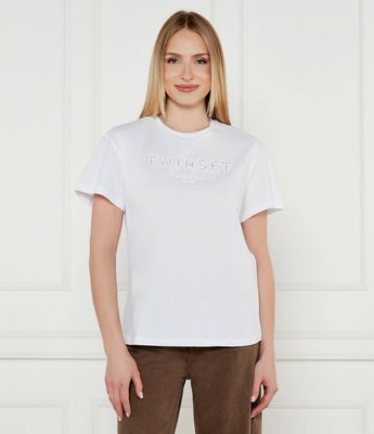 Bluzka damska młodzieżowa Twinset ze sklepu: Gomez Fashion Store w kategorii: Bluzki damskie - zdjęcie 874714-BD9-10338_TS252W000054858