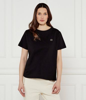 Bluzka damska na wiosnę Twinset ze sklepu: Gomez Fashion Store w kategorii: Bluzki damskie - zdjęcie 874714-BD9-10338_TS252W000061842