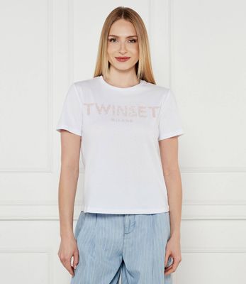 Bluzka damska na wiosnę Twinset ze sklepu: Gomez Fashion Store w kategorii: Bluzki damskie - zdjęcie 874714-BD9-10338_TS252W000065B56