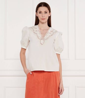 Bluzka damska Twinset ze sklepu: Gomez Fashion Store w kategorii: Bluzki damskie - zdjęcie 874714-BD9-10338_TS252W000095299