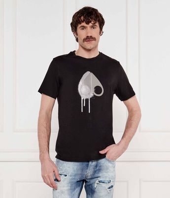 T-shirt męski wiosenny Moose Knuckles ze sklepu: Gomez Fashion Store w kategorii: T-shirty męskie - zdjęcie 874714-BD9-10338_MN252M000021951