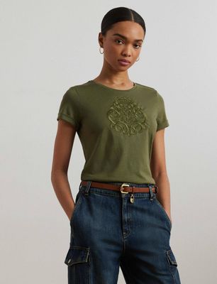 Bluzka damska w stylu młodzieżowym LAUREN RALPH LAUREN ze sklepu: Gomez Fashion Store w kategorii: Bluzki damskie - zdjęcie 874714-BD9-10338_RL252W00005494K