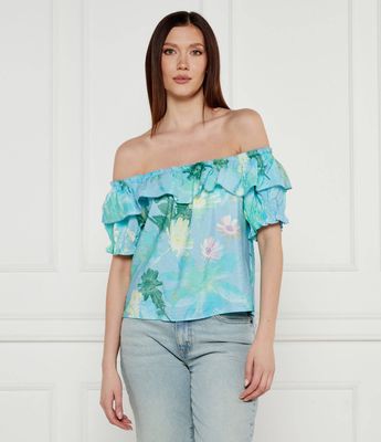 Bluzka damska wiosenna casual Desigual ze sklepu: Gomez Fashion Store w kategorii: Bluzki damskie - zdjęcie 874714-BD9-10338_DU252W000069007