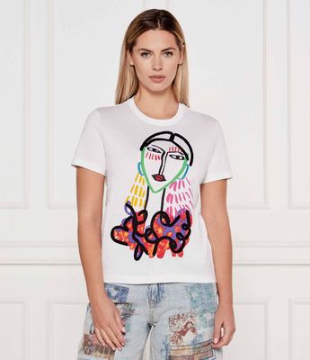 Bluzka damska młodzieżowa Desigual ze sklepu: Gomez Fashion Store w kategorii: Bluzki damskie - zdjęcie 874714-BD9-10338_DU252W000114065