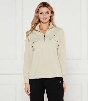 Bluza damska casual Aeronautica Militare ze sklepu: Gomez Fashion Store w kategorii: Bluzy damskie - zdjęcie 874714-BD9-10338_AM252W000010318