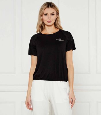 Bluzka damska casual wiosenna Aeronautica Militare ze sklepu: Gomez Fashion Store w kategorii: Bluzki damskie - zdjęcie 874714-BD9-10338_AM252W000024136