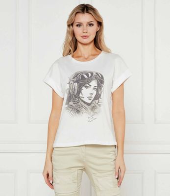 Bluzka damska młodzieżowa Aeronautica Militare ze sklepu: Gomez Fashion Store w kategorii: Bluzki damskie - zdjęcie 874714-BD9-10338_AM252W000030002