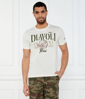 T-shirt męski Aeronautica Militare ze sklepu: Gomez Fashion Store w kategorii: T-shirty męskie - zdjęcie 874714-BD9-10338_AM252M000015288