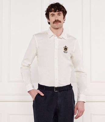 Koszula męska z klasycznym kołnierzykiem Aeronautica Militare ze sklepu: Gomez Fashion Store w kategorii: Koszule męskie - zdjęcie 874714-BD9-10338_AM252M000049002