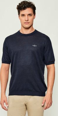 Sweter męski na zimę Aeronautica Militare ze sklepu: Gomez Fashion Store w kategorii: Swetry męskie - zdjęcie 874714-BD9-10338_AM252M000060001