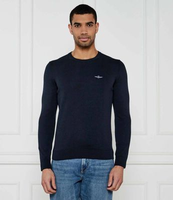 Sweter męski Aeronautica Militare ze sklepu: Gomez Fashion Store w kategorii: Swetry męskie - zdjęcie 874714-BD9-10338_AM251M000014001