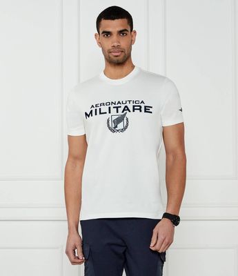 T-shirt męski w stylu młodzieżowym Aeronautica Militare ze sklepu: Gomez Fashion Store w kategorii: T-shirty męskie - zdjęcie 874714-BD9-10338_AM251M000024002
