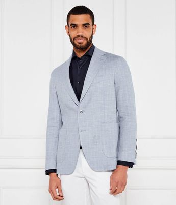 Marynarka męska na wiosnę Oscar Jacobson ze sklepu: Gomez Fashion Store w kategorii: Marynarki męskie - zdjęcie 874714-BD9-10338_OJ252M000011094