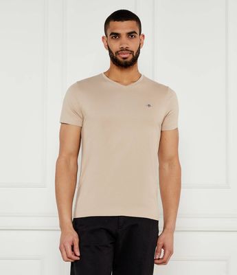 T-shirt męski wiosenny casual Gant ze sklepu: Gomez Fashion Store w kategorii: T-shirty męskie - zdjęcie 874714-BD9-10338_GA252M000048277