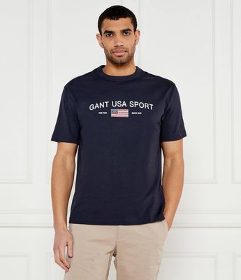 T-shirt męski młodzieżowy Gant ze sklepu: Gomez Fashion Store w kategorii: T-shirty męskie - zdjęcie 874714-BD9-10338_GA252M000050433
