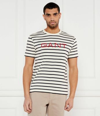 Gant - T-shirt męski casualowy ze sklepu: Gomez Fashion Store w kategorii: T-shirty męskie - zdjęcie 874714-BD9-10338_GA252M000052130