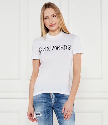 Bluzka damska w stylu młodzieżowym Dsquared2 ze sklepu: Gomez Fashion Store w kategorii: Bluzki damskie - zdjęcie 874714-BD9-10338_DQ252W000002100