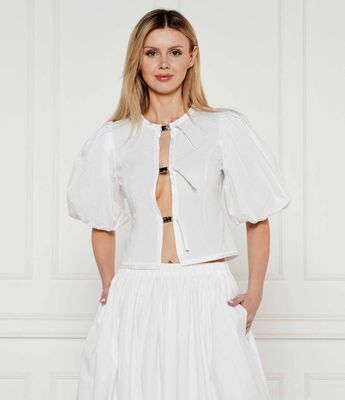 Bluzka damska na wiosnę Pinko ze sklepu: Gomez Fashion Store w kategorii: Bluzki damskie - zdjęcie 874714-BD9-10338_PI252W000059004