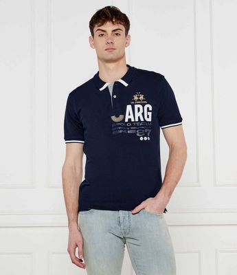 La Martina - T-shirt męski na wiosnę ze sklepu: Gomez Fashion Store w kategorii: T-shirty męskie - zdjęcie 874714-BD9-10338_LR252M000026717