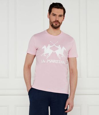 T-shirt męski młodzieżowy La Martina ze sklepu: Gomez Fashion Store w kategorii: T-shirty męskie - zdjęcie 874714-BD9-10338_LR252M000028254