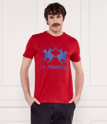 T-shirt męski La Martina ze sklepu: Gomez Fashion Store w kategorii: T-shirty męskie - zdjęcie 874714-BD9-10338_LR252M000028608