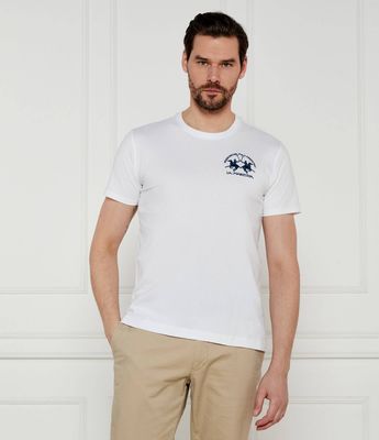 T-shirt męski casual La Martina ze sklepu: Gomez Fashion Store w kategorii: T-shirty męskie - zdjęcie 874714-BD9-10338_LR252M000030001
