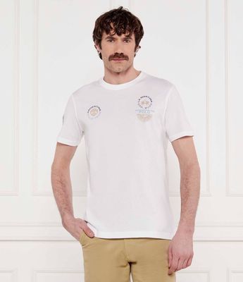 T-shirt męski casual wiosenny La Martina ze sklepu: Gomez Fashion Store w kategorii: T-shirty męskie - zdjęcie 874714-BD9-10338_LR252M000031001