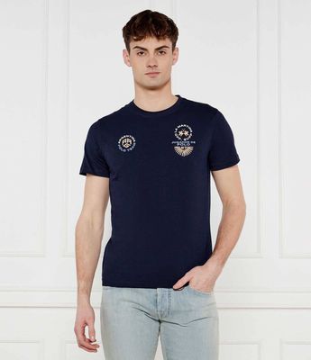 T-shirt męski na wiosnę La Martina ze sklepu: Gomez Fashion Store w kategorii: T-shirty męskie - zdjęcie 874714-BD9-10338_LR252M000031717