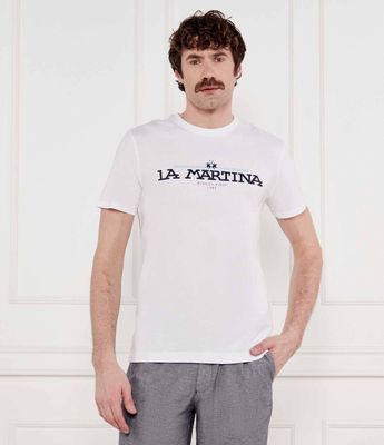 T-shirt męski młodzieżowy La Martina ze sklepu: Gomez Fashion Store w kategorii: T-shirty męskie - zdjęcie 874714-BD9-10338_LR252M000032001