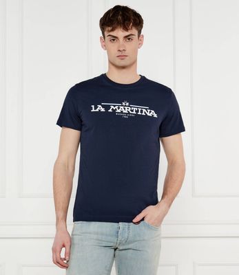 T-shirt męski wiosenny La Martina ze sklepu: Gomez Fashion Store w kategorii: T-shirty męskie - zdjęcie 874714-BD9-10338_LR252M000032717
