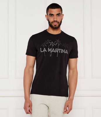 T-shirt męski na wiosnę La Martina ze sklepu: Gomez Fashion Store w kategorii: T-shirty męskie - zdjęcie 874714-BD9-10338_LR252M000033999