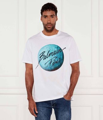 T-shirt męski wiosenny w stylu młodzieżowym BALMAIN ze sklepu: Gomez Fashion Store w kategorii: T-shirty męskie - zdjęcie 874714-BD9-10338_BA252M000003101