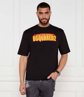 Dsquared2 - T-shirt męski wiosenny ze sklepu: Gomez Fashion Store w kategorii: T-shirty męskie - zdjęcie 874714-BD9-10338_DQ252M000033900