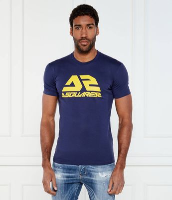 Dsquared2 - T-shirt męski młodzieżowy ze sklepu: Gomez Fashion Store w kategorii: T-shirty męskie - zdjęcie 874714-BD9-10338_DQ252M000032A89