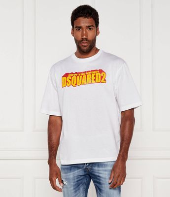 T-shirt męski na wiosnę Dsquared2 ze sklepu: Gomez Fashion Store w kategorii: T-shirty męskie - zdjęcie 874714-BD9-10338_DQ252M000033100