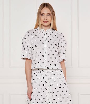 Koszula damska casualowa Karl Lagerfeld ze sklepu: Gomez Fashion Store w kategorii: Koszule damskie - zdjęcie 874714-BD9-10338_KL252W000043D26