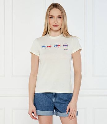 Bluzka damska na wiosnę Karl Lagerfeld ze sklepu: Gomez Fashion Store w kategorii: Bluzki damskie - zdjęcie 874714-BD9-10338_KL252W000055C48