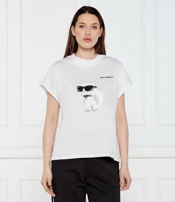 Bluzka damska w stylu młodzieżowym Karl Lagerfeld ze sklepu: Gomez Fashion Store w kategorii: Bluzki damskie - zdjęcie 874714-BD9-10338_KL252W000056100